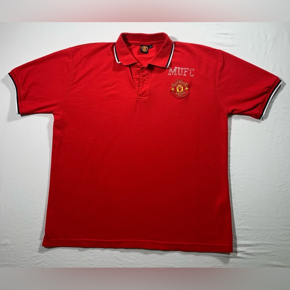 Manchester United Men's Red short sleeve polo shirt